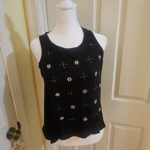 Rue21 Black Embellished Tank Top